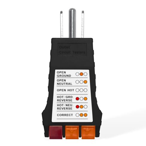 Outlet Tester, Circuit Breaker Finder for Grounding Products, Electric Outlet Tester Plug in Circuit Tester for Standard North American AC, Gray in Saudi Arabia