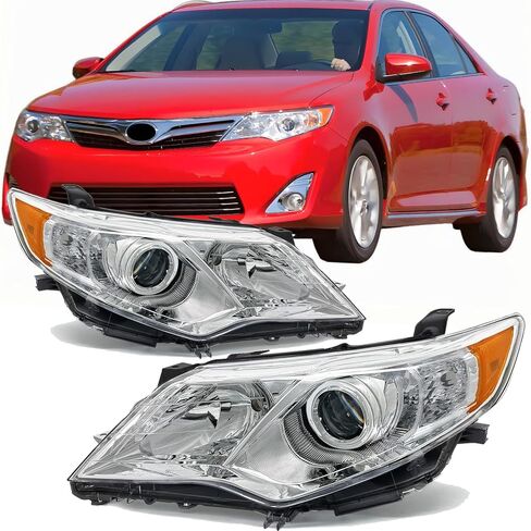 4PCS Front With LED DRL Headlights Assembly For 2003-2006 Chevy Silverado 1500 2500 3500 For 2003-2006 Chevy Avalanche 1500 2500 Replacement Pickup Headlamps Black Housing Amber Reflector in Kuwait