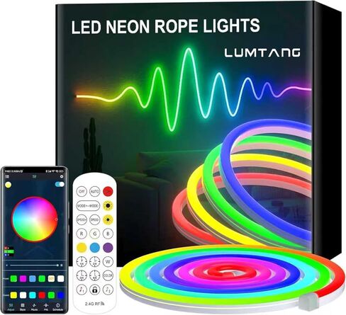 Llumtang TV Backlight for 75-90 inch TVs | Color-Sync Technology | Multi-Color LED RGBMC Lights | Wi-Fi | App Controlled | AI Sync Sensor | Immersive Viewing Experience | Ambient Light in Saudi Arabia