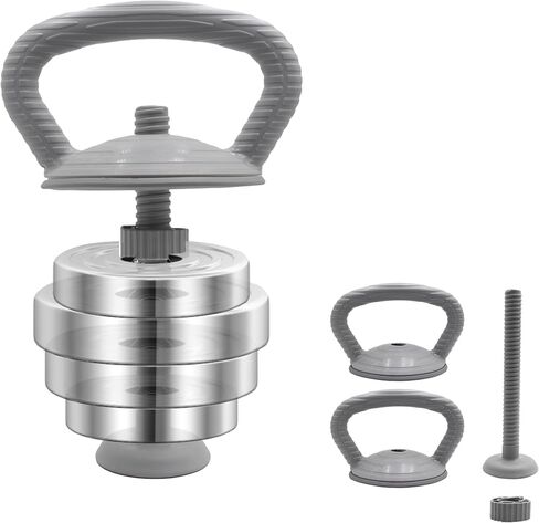 PHOEROS Adjustable Dumbbell Set - 44/66/88 LBS weights set, Dumbbell Barbell 3 in 1, Steel Dumbbells Pair with Connecting Rod for Adults Women Men Fitness Workout, Home Gym Exercise Training Equipment in Saudi Arabia
