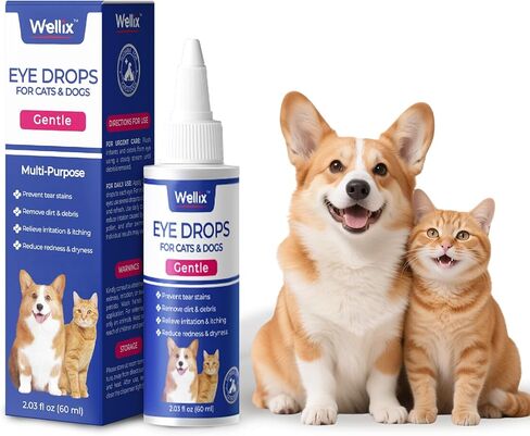 Wellix Dog & Cat Eye Pipes for Discors و Crust - Pet Eye Pipes Remover Tear Tail Comply للكلاب والقطط - مناديل تكييف الكلاب والقطط للعينين والتجاعيد - 110 تهم in Kuwait