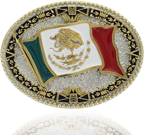 Montana Silversmiths Pride of Mexico Attitude Buckle - A998P in Saudi Arabia