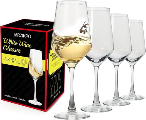 Champagne Glasses,Set of 4,Classic Shape,Hand Blown Elegant Unique Gift for Long stem Sparkling,Wine glasses for Wedding,Birthday Mother’s Day-Ideal for Wine Tasting,Daily Use-6.5 oz,Clear in Saudi Arabia