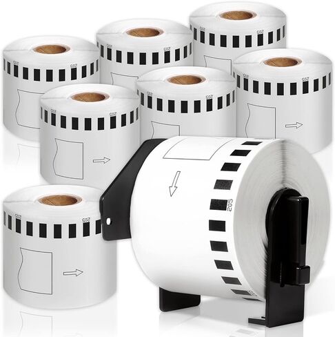 12 Rolls DK-1201 Replace for Brother QL-800 Address Label, 1.1" x 3.5" 400 Stickers/roll for QL-810W QL-710W Printer, Barcode & All Purpose Die-Cut Label 1 Frame 4800 Labels in Saudi Arabia