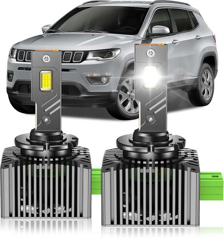 مصابيح D1S HID تناسب 2007-2014 كاديلاك إسكاليد ESV EXT شعاع عالي ومنخفض، 24000LM 6000K أبيض بارد، التوصيل والتشغيل، حزمة من 2 in Kuwait