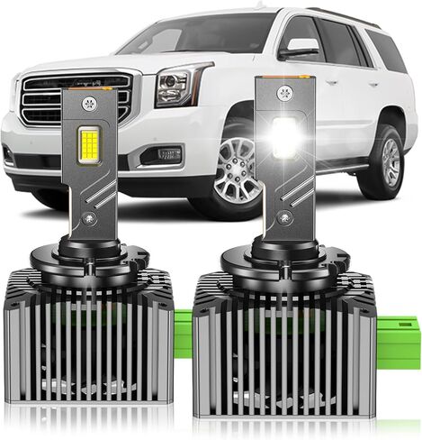 مصابيح D1S HID تناسب 2007-2014 كاديلاك إسكاليد ESV EXT شعاع عالي ومنخفض، 24000LM 6000K أبيض بارد، التوصيل والتشغيل، حزمة من 2 in Kuwait