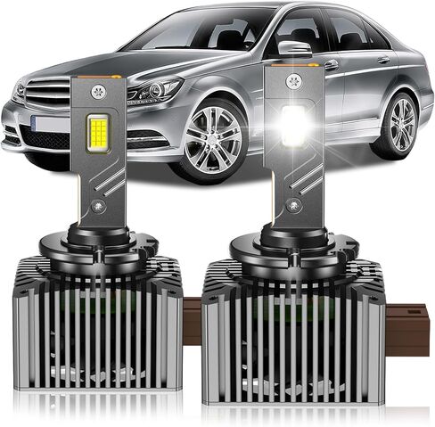 D1S HID Bulbs Fit for 2007-2014 Cadillac Escalade ESV EXT High&Low Beam, 24000LM 6000K Cool White, Plug and Play, Pack of 2 in Kuwait
