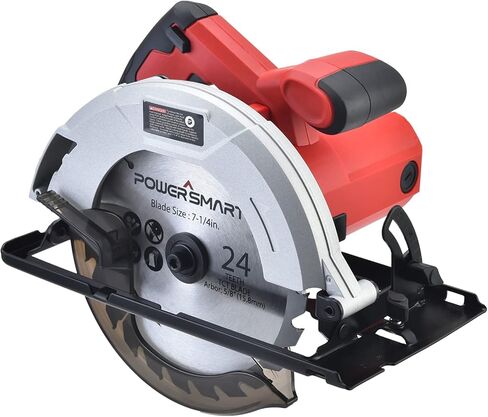 PowerSmart 20V 5-1/2 Inch Cordless Circular Saw with 2.0Ah Battery and Fast Charger, 3800RPM, Max Cutting Depth 1-7/16"(45°), 1-5/8"(90°) in Saudi Arabia