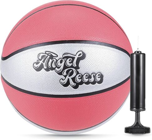 Sakar Angel Reese Official 28.5" Composite Basketball – Indoor/Outdoor Game Ball for Women & Youth, Durable Grip & Feel in Saudi Arabia