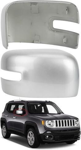 غطاء مرآة جانبية للركاب بديل لسيارة Jeep Renegade 2015 2016 2017 2018 2019 - أغطية مرايا الجانب الأيمن، ملحقات غطاء مرايا الرؤية الخلفية مع مصباح، مزخرف in Kuwait