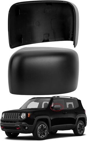 غطاء مرآة جانبية للركاب بديل لسيارة Jeep Renegade 2015 2016 2017 2018 2019 - أغطية مرايا الجانب الأيمن، ملحقات غطاء مرايا الرؤية الخلفية مع مصباح، مزخرف in Kuwait