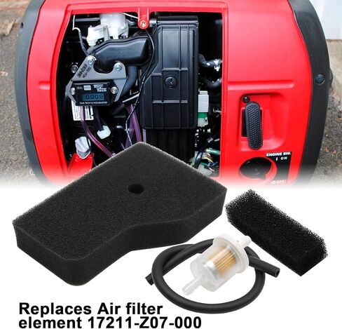 6Pcs 17211-Z07-000 Air Outer Filters, Replacement for Honda EB2000 EB2000I EB2000IT1 EB2200IT EU2000 EU2200IT1 Generator, Replaces 17218-Z07-000 17218Z07000 in Saudi Arabia