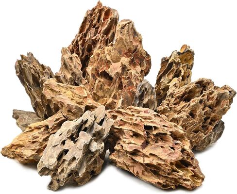 5LB Aquarium Rocks Dragon Stone for Aquariums Landscaping Model Fish Tanks Terrariums Vivariums Model Decoration-2 to 4 Inches in Saudi Arabia