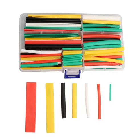 280 pcs 2: 1 مجموعة أدوات أنابيب تقليص الحرارة -غلاف تقلص الدرجة ، أنابيب تقلص الحرارة الصناعية 8 أحجام ، مثبط للهب للسيارات/البحرية/الإلكترونيات مع حالة التخزين in Kuwait