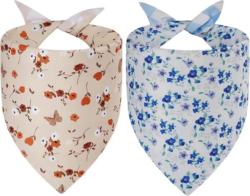 Fall Dog Bandanas Large 3pcs ، 6 نمط وشاح لعيد الشكر للصبي والفتاة ، يترك اليقطين زهور المثلث عكس المريلة للحيوانات الأليفة الجرو in Kuwait