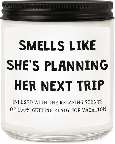 هدايا شكرًا لك للمضيفة للنساء، هدية تقدير مضحكة للأصدقاء والأم والمعلمة وزملاء العمل والممرضة والموظف والرئيس - شموع معطرة باللافندر in Kuwait