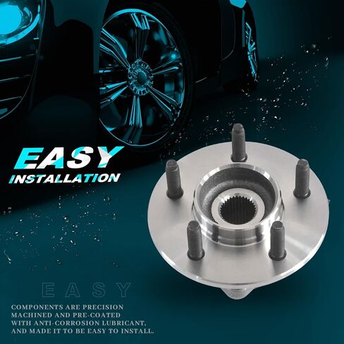 IRONTEK محور العجلة الأمامية ومجموعة المحمل مناسبة لـ 2000-2003 لـ F-150 4x4 4WD لاستبدال 5 العروات محور العجلة 515029 in Saudi Arabia