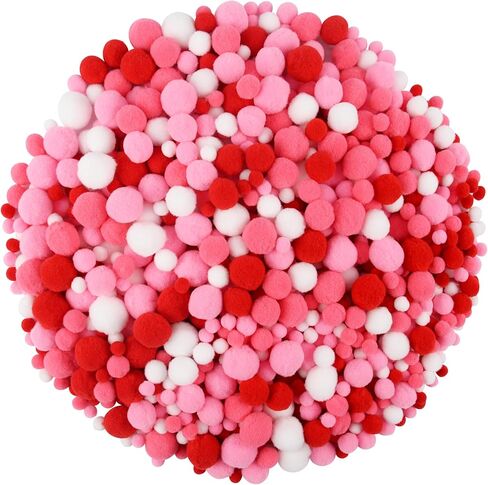 Qumenan 1200 Pieces 4 Sizes Halloween Pom Poms Balls Crafts for DIY Hobby Supplies Halloween Party Decorations(Black, Orange, Purple,Green) in Saudi Arabia