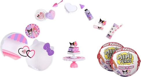 MGA's Miniverse Make It Mini Hello Kitty and Friends Series 2 (2 Pack) Mini Collectibles, Sanrio, Mystery Packaging, DIY, Crafts, Resin Play, Replica Food, Plants, NOT EDIBLE, 8+ in Saudi Arabia