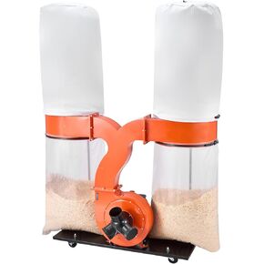 VEVOR Dust Collector, Wall Mount Dust Collector 1 HP, 560 CFM Woodworking Dusts Collectors with 2.5 Micron Collectors Bag, Dusts Collection System for Woodworking/Workshop, Industrial Factories in Saudi Arabia