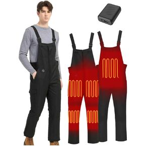 12V 20000mAh Women Heated Pants Overalls - Ski Winter Snow Overalls, with Battery and Light-Off Design in Saudi Arabia