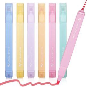 eoouooip dual tip thip heightlighters heightlights ، 12pack pastel highlighters ، chisel & fine tips ، ألوان متنوعة تمييرية لطيفة ، تمييز كبير في الكتاب المقدس والأقلام لا تنزف ، لا تنزف الأناجيل المتنوعة in Kuwait