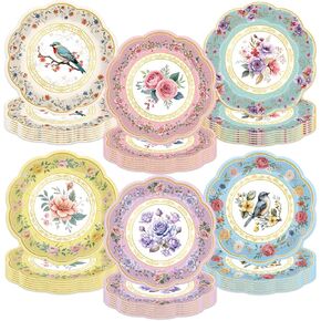 48 Pieces Halloween Paper Plates, 7 Inch Pumpkin Ghost Cat Bat Monster Disposable Plate, Cute Cake Dessert Dinner Plates for Halloween Party Supplies Birthday Party Decorations (6 Designs) in Saudi Arabia