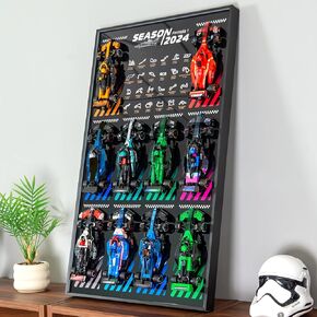 WETCEAOM DISLAY WARTORBOARD FOR LEGO Speed ​​Champions 10-in-1 F1 CAR 77242،77243،77244،77245،77246،77247،77248،77249،77250،77251 ، أفكار لمحبي جبل جدش LEGO ، لا تشمل النموذج (مع HOIK) in Kuwait