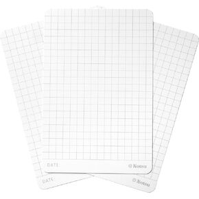 Notsu Graph Grid Index Cards 3x5 inch, 50 ct | Thick Graphing Note Cards w/Rounded Corners | Premium Heavy Duty Paper 350 gsm in Kuwait