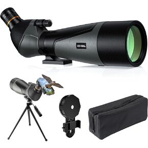 Spotting Scope 25-75x85, Dual Focusing Spotting Scopes with BAK4 Prism & FMC Lens, Tripod, Phone Adapter and Carrying Case, Spotter Scope for targeting, Bird Watching, Wildlife in Kuwait