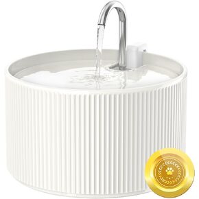 نافورة مياه Cat Cat Cat ، 2.1L/71oz Cupcake Pet Fountain للكلاب والقطط الداخلية ، 2 مضخات هادئة و 3 مرشحات in Kuwait