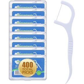800 COUNT COUNT DETINAL LROFS-مسواك مدمجة للتنظيف العميق ، مقبض مريح لإزالة اللثة وحماية اللثة-حزمة عائلية مع 50 اختيارًا لكل حالة محمولة للبالغين والأطفال in Saudi Arabia