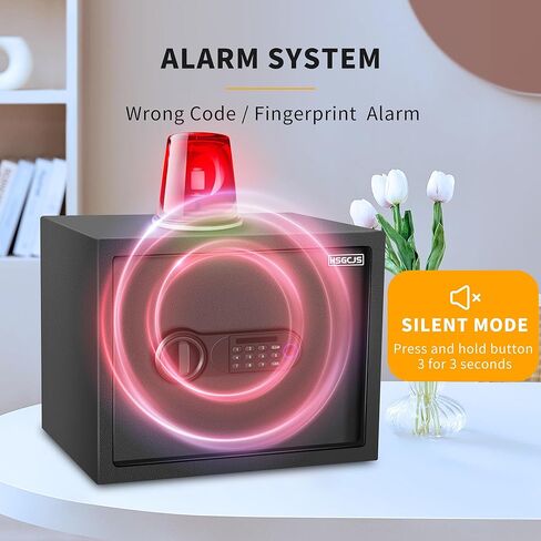 HSGCJS Large Fingerprint Safe – 1.93 Cubic Feet,Biometric Fingerprint Home Safe Box with Digital Keypad,Security box with Induction Light and Leather, Money Box for Jewelry Cash Document Valuables in Saudi Arabia
