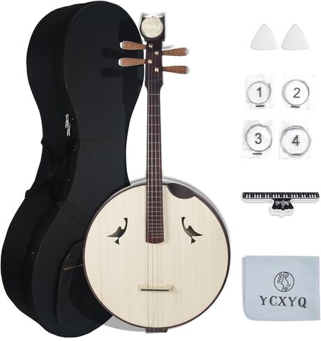 الخشب الصلب Zhongruan المحترف يدويًا أليتو روان روزوود بيانو محور ويحرز Zhongruan Lute التقليدي الصيني الأداة المناسبة للمبتدئين الموسيقيين البالغين in Kuwait