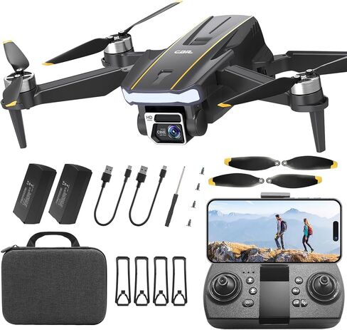 60+ Min Flight Time Super Endurance Drone with Camera for Adults 4K HD, Foldable WiFi Quadcopter Drones, 2650 FT Control Range, Brushless Motor, Auto Hover Mode, Follow Me Function (3 Batteries) for Beginners in Kuwait