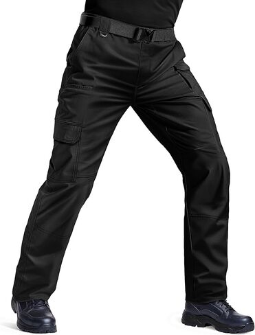 TACVASEN Mens Cargo Work Pants Hiking Tactical Waterproof Ripstop Breathable Stretch Pants with 8 Pockets(No Belt) in Saudi Arabia