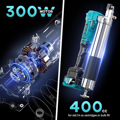 مسدس شحم بقبضة مسدس للخدمة الشاقة، يصل إلى 4500 رطل لكل بوصة مربعة، يتضمن خرطوم مرن مقاس 12 بوصة + قارنات توصيل + أنابيب تمديد - مسدس شحم يدوي للاستخدام التلقائي والصناعي والمنزلي in Kuwait