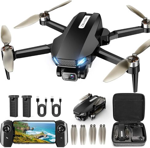 GPS Drone with Camera for Adults, 2K HD GPS Drones with Auto Return, Follow Me, Circle Fly, Waypoint Fly, Optical Flow, Brushless Motor, Foldable 5G Transmission FPV Quadcopter in Saudi Arabia