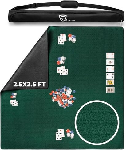 لعبة اللوحة حصيرة 40 × 40 بوصة غلاف غير قابل للضرب لـ Mahjong و Poker و Play Cards وألعاب البلاط والدومينو و RPG - Neoprene Gaming Playmat in Kuwait