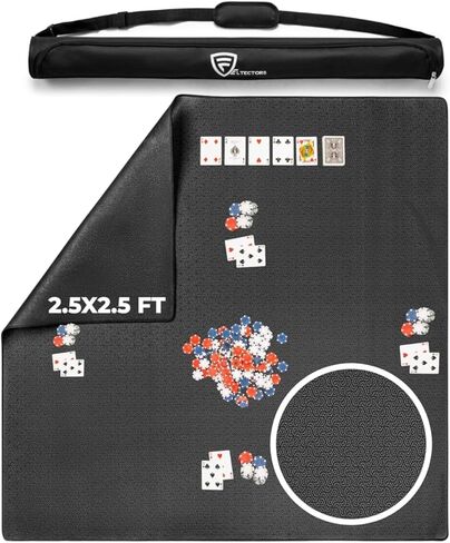 لعبة اللوحة حصيرة 40 × 40 بوصة غلاف غير قابل للضرب لـ Mahjong و Poker و Play Cards وألعاب البلاط والدومينو و RPG - Neoprene Gaming Playmat in Kuwait