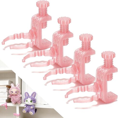 مشابك حافة الأثاث ｜ شاشة عائمة لأرقام 3-7 بوصة ｜ 6 عبوات لا تتساقف الجرف الموفرة للفضاء/منظم المكتب ｜ الشقة والسكاب الصدي in Kuwait