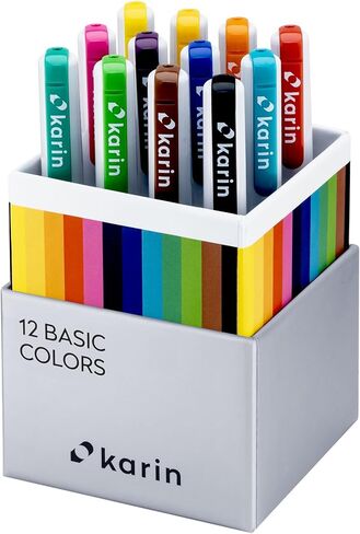 Carin Realbrush Pro Sky Colors - مجموعة من 12 فرشًا في حالة حصرية وقائية. in Kuwait