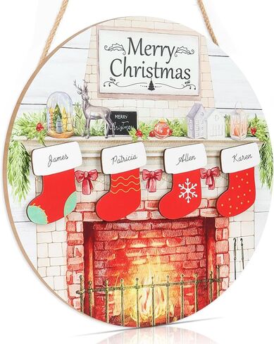 لافتة باب شتوية للترحيب ثلاثية الأبعاد معلقة (11.4 × 11.4 بوصة)، لافتة جدارية لشجرة عيد الميلاد، شماعة خشبية، ديكور منزل المزرعة لعيد الميلاد والشتاء هدية الترحيب بالمنزل الجديد in Kuwait
