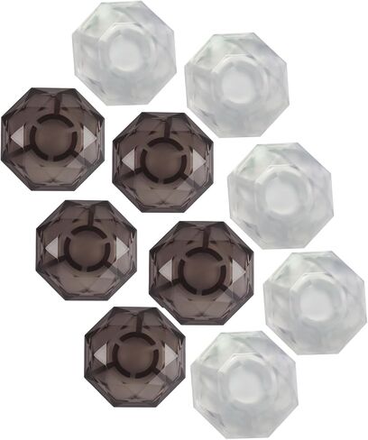Rockhouse Pedal Toppers, 10pcs Guitar Effect Pedal Anti-Slip Footswitch Buttons, 10mm Foot Nail Protection Caps for Boss Line 6 Stomp, Colored in Saudi Arabia