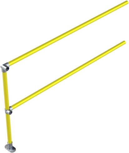 Safety Rail Co. Accu-Fit Straight ExpressRail Kit 6' Extension- Powdercoat Yellow in Saudi Arabia