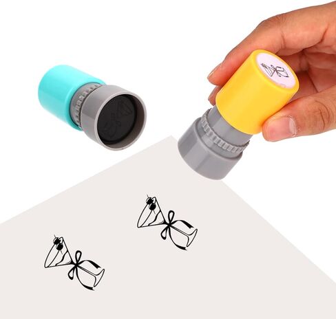 2pcs Martini Drink Glass Stamper, 0.79in Black-Ink Image Cocktail Cup Self Inking Rubber Hand Stamp for Skin Parties Festivals Pubs Discos Loyalty Cards Promotions Stamp Activity in Saudi Arabia