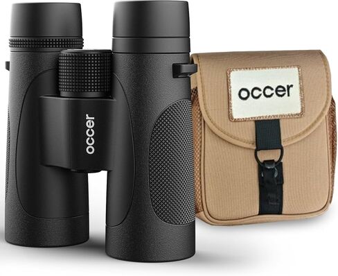 Occer 12x50 Binoculars for Adults High Powered IPX7 Waterproof - Fogproof Shockproof UHD Binoculars, Rubber Armor Binocular with Chest Harness for Hunting, Bird Watching, Cruise Ship, Hiking in Kuwait