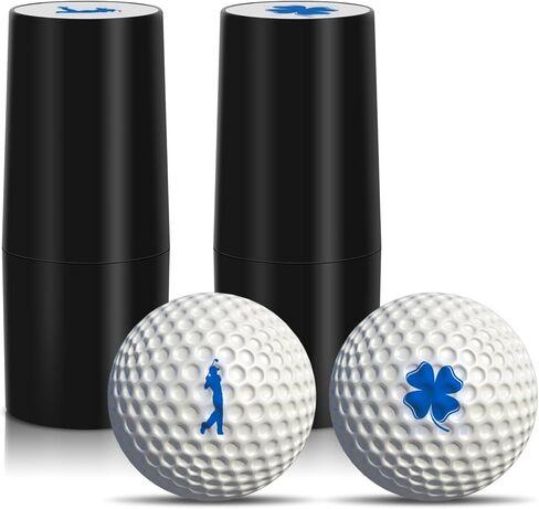 TAOLAVB Upgraded Golf Ball Stamps, Self-Inking Marker, Mini Golf Ball Marker with Fun Patterns, Quick-Dry, Waterproof & Fade-Resistant in Saudi Arabia