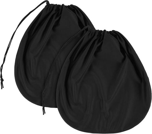 Helmet Bag - Black Motorcycle Helmet Storage Cover with Drawstring, Lightweight Polyester Carrying Pouch for Welding, Bike, Sports & Travel (17.32 x 17.32 Inches) in Kuwait