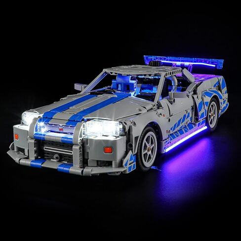 LED LED LEGO 76917 SPEED Champions Fast & Furious Nissan Skyline GT-R (R34) ، مجموعة ضوئية متوافقة مع طراز لبنة LEGO 76917 ، ولم يتم تضمين مجموعة الطراز in Kuwait